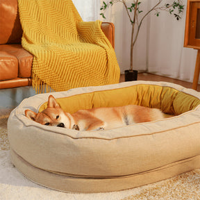 Oval Dog Bed All-Season Comfort for Pets