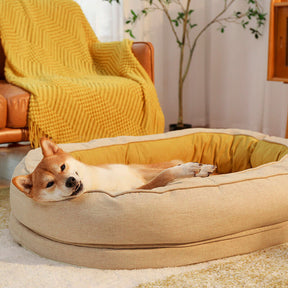 Oval Dog Bed All-Season Comfort for Pets