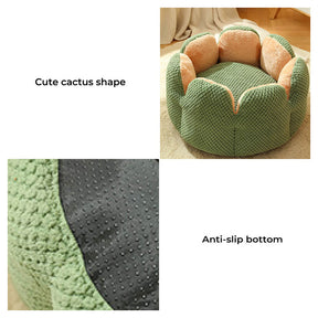 Comfy Pet Bed Cactus-Shaped Retreat for Pets