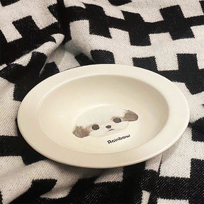 Custom Ceramic Pet Bowl Hand-Painted Unique Design