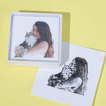 Portrait Stamp Custom Pet & Human Keepsakes