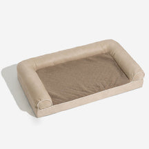 Deluxe Ortho Dog Bed Suede & Faux Fleece Comfort