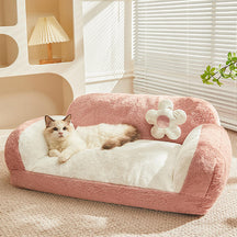 Stylish Plush Warm Cat Sofa Bed Leisure Design