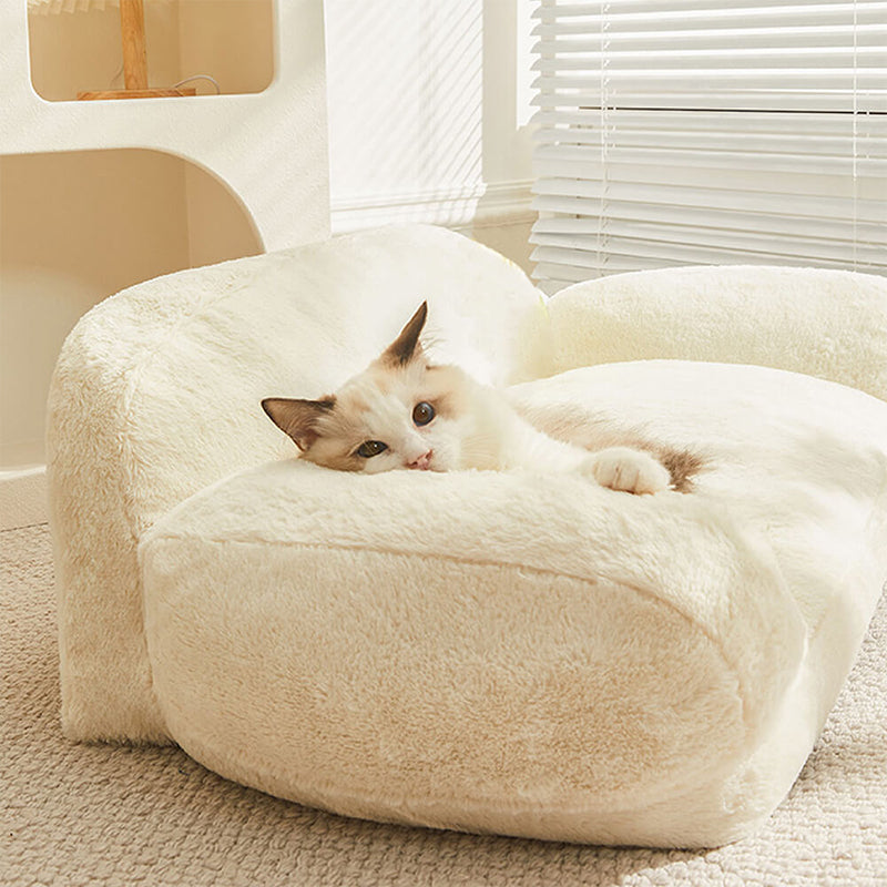 Stylish Plush Warm Cat Sofa Bed Leisure Design