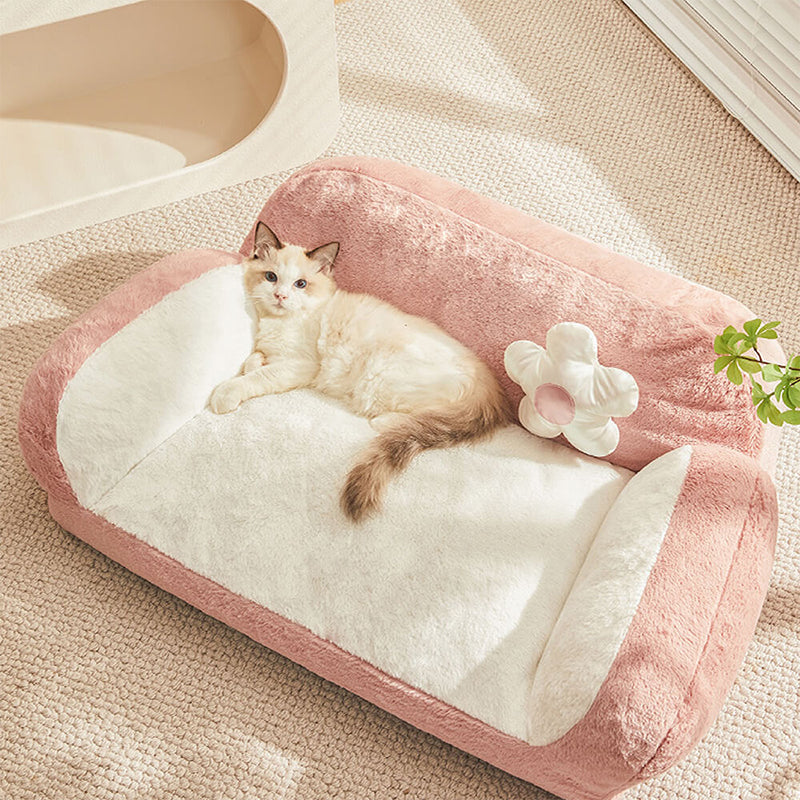 Stylish Plush Warm Cat Sofa Bed Leisure Design