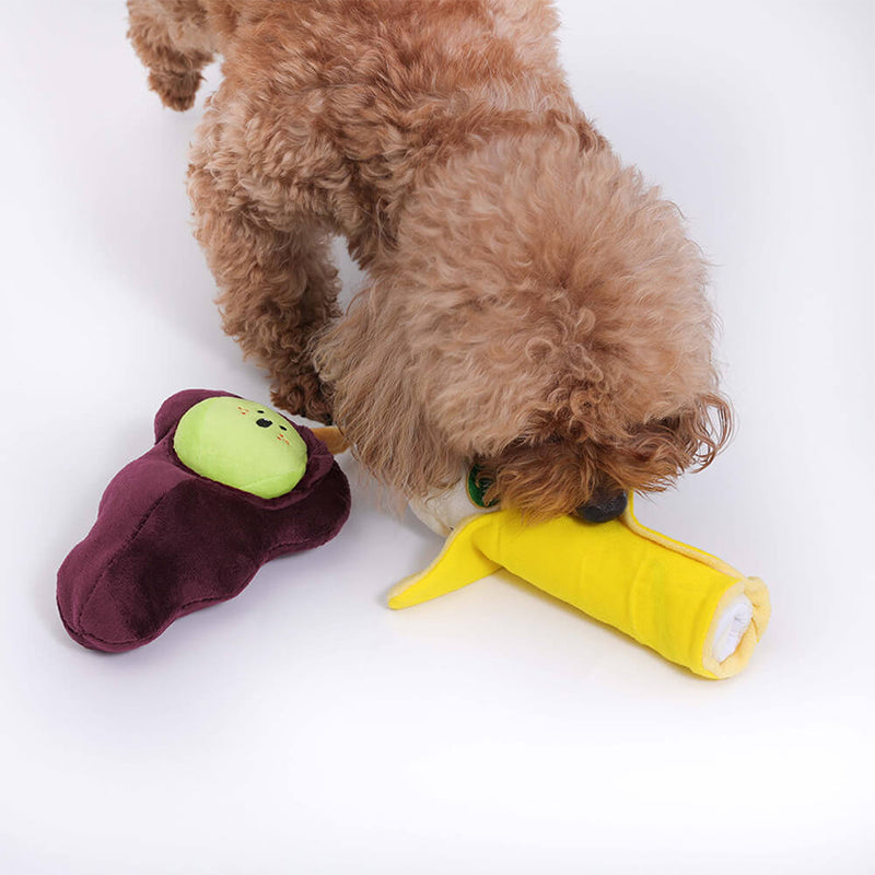 Fruit Plush Fun Squeaky Toy for Dogs