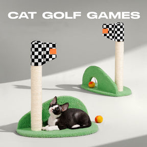 Golf Fun Cat Scratching Post for Playtime