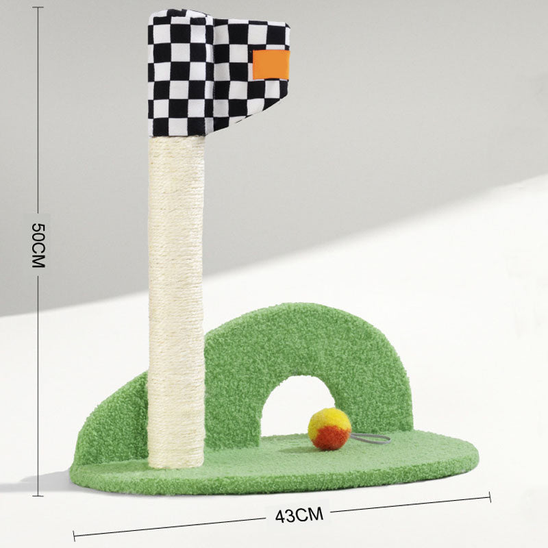 Golf Fun Cat Scratching Post for Playtime