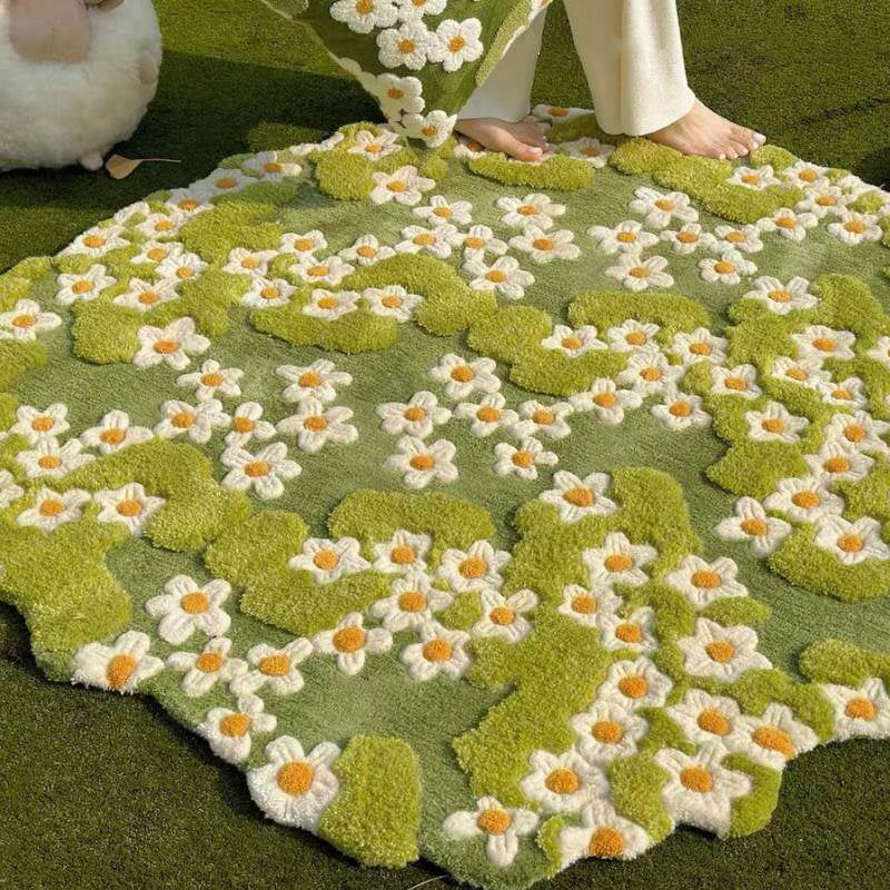 Artisan Moss Wonderland Pet Mat Handcrafted Perfect for Small Pets