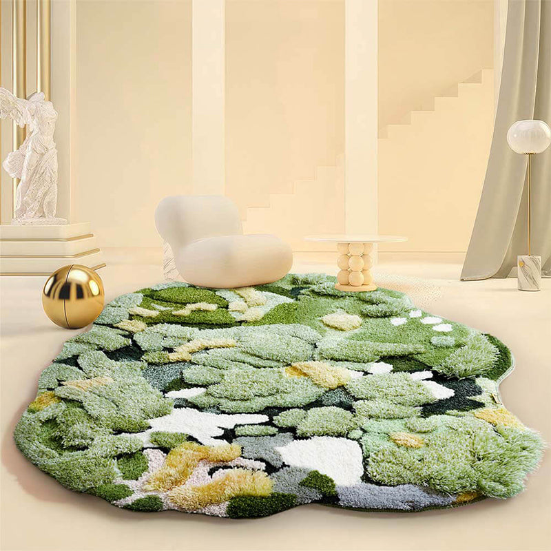 Artisan Moss Wonderland Pet Mat Handcrafted Perfect for Small Pets