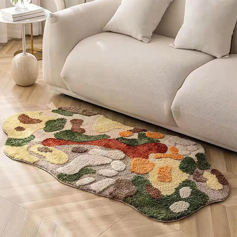 Luxury Hand-Tufted Wool Pet Blanket Moss Rug Style