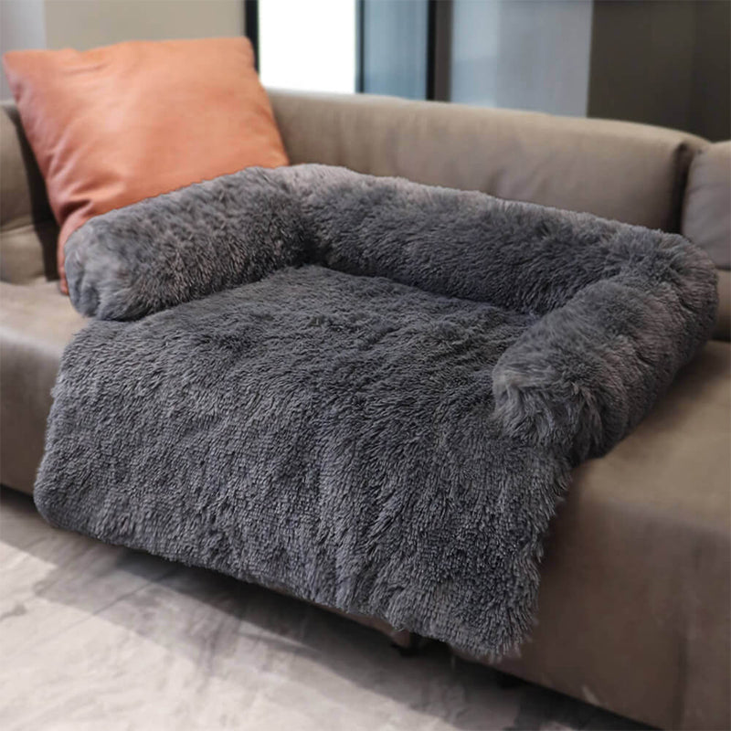 Luxury Plush Backrest Pet Sofa Bed