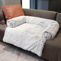 Luxury Plush Backrest Pet Sofa Bed