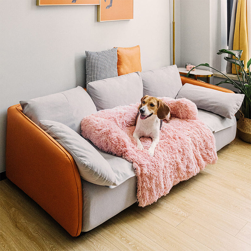 Luxury Plush Backrest Pet Sofa Bed