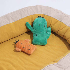 Cactus Plush Squeaky Dog Toy Collection