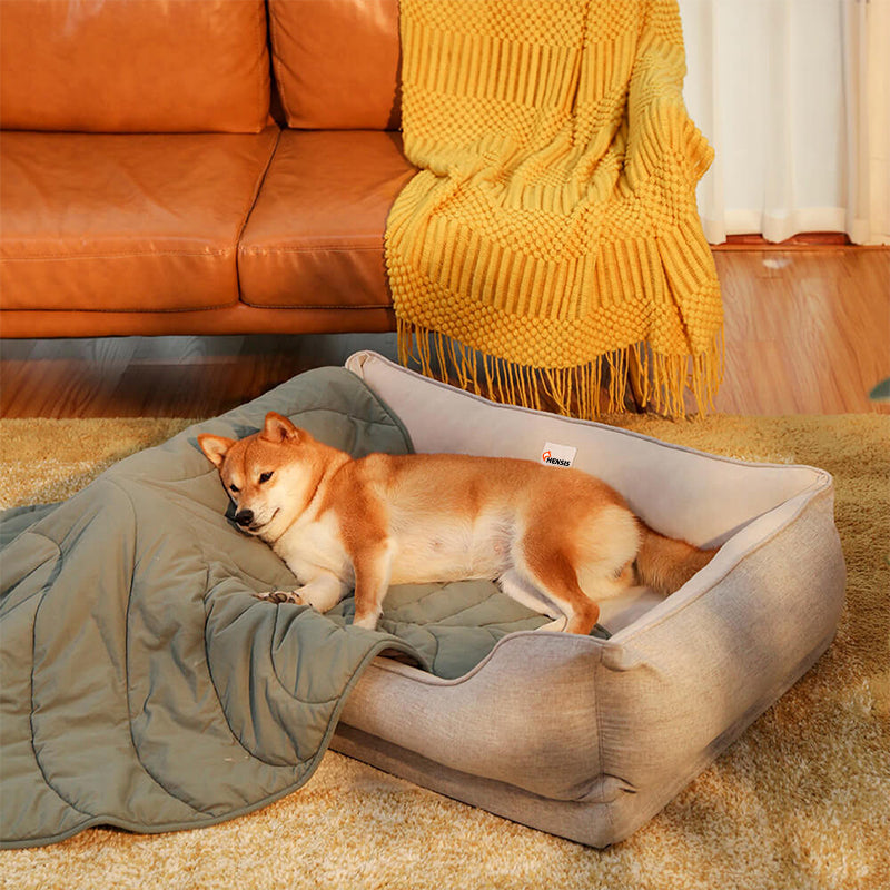 Square Bread Pet Bed Cozy Comfort for Small Breeds