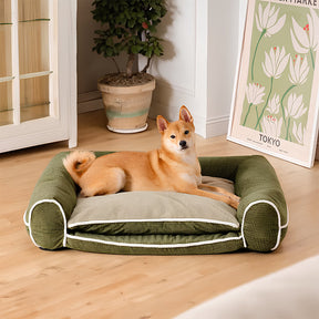 Deluxe Flannel Double-Layer Orthopedic Dog Sofa Bed