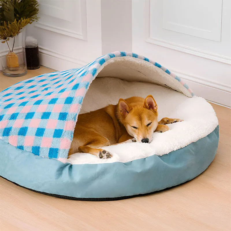 Dreamy Canopy Dog Nest Bed Cozy Hideaway for Pets