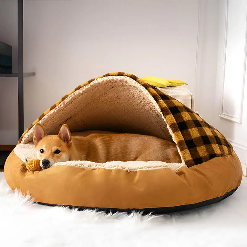 Dreamy Canopy Dog Nest Bed Cozy Hideaway for Pets