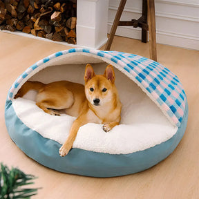 Dreamy Canopy Dog Nest Bed Cozy Hideaway for Pets