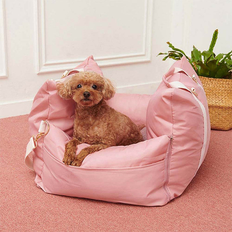 Premium Dog Car Seat Bed Water-Resistant Luxury