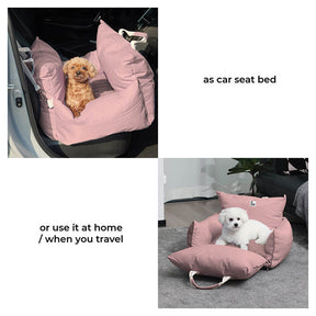 Premium Dog Car Seat Bed Water-Resistant Luxury