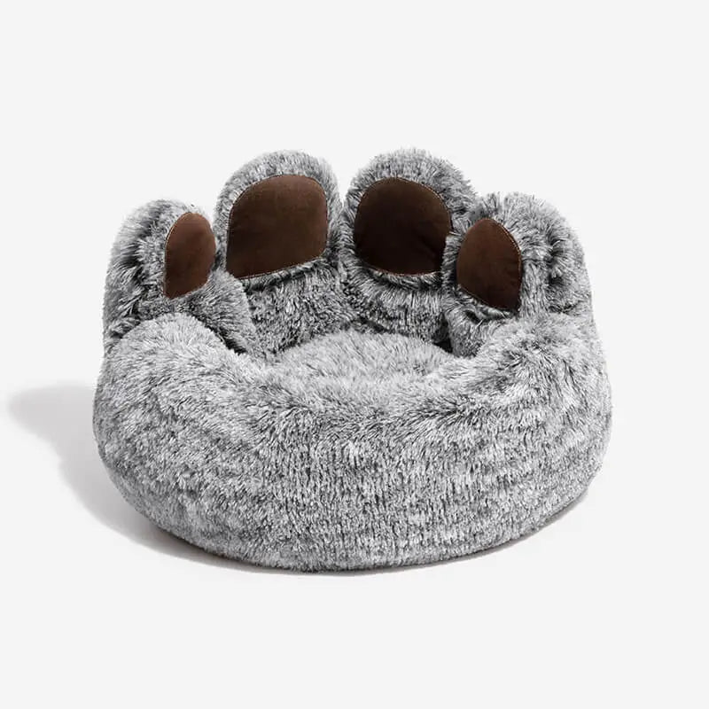 Large Fuzzy Paw Dog Bed Soft & Spacious