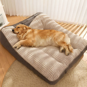 Large Thick Scratch-resistant Spine Protection Dog Cushion Bed