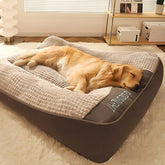 Large Thick Scratch-resistant Spine Protection Dog Cushion Bed