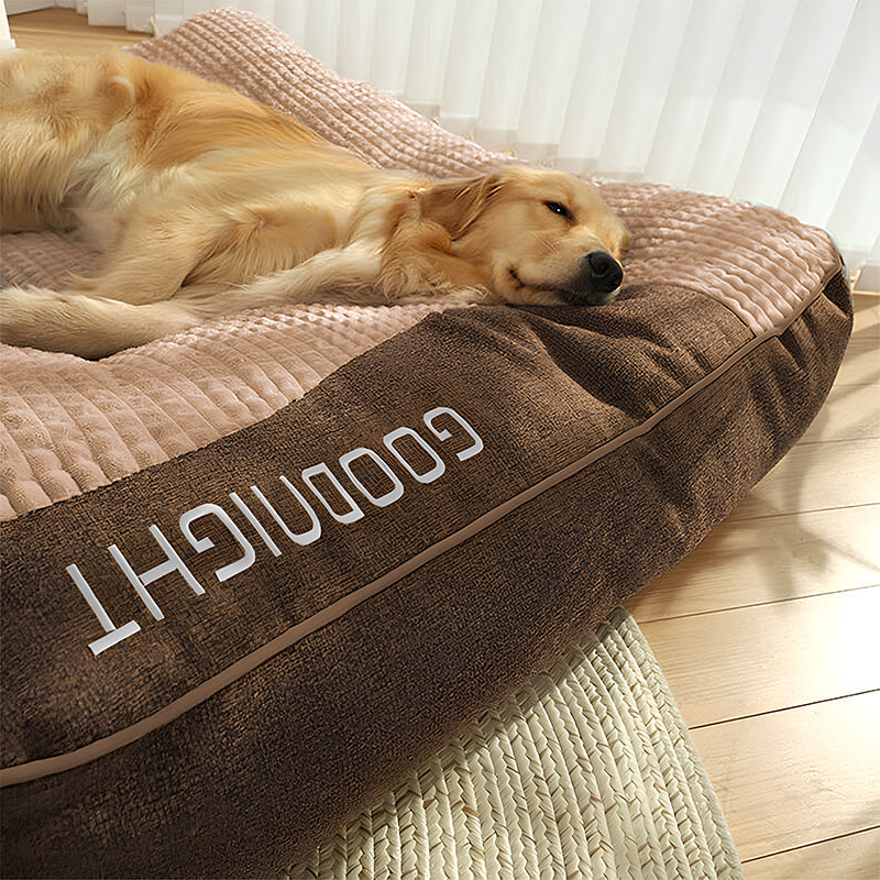 Large Thick Scratch-resistant Spine Protection Dog Cushion Bed