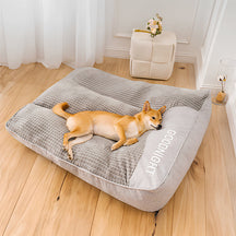 Large Thick Scratch-resistant Spine Protection Dog Cushion Bed