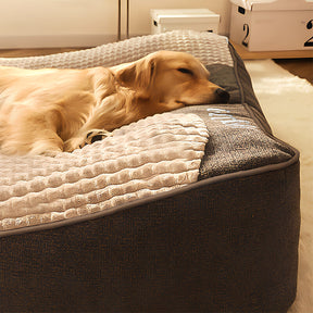 Large Thick Scratch-resistant Spine Protection Dog Cushion Bed